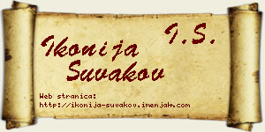 Ikonija Šuvakov vizit kartica